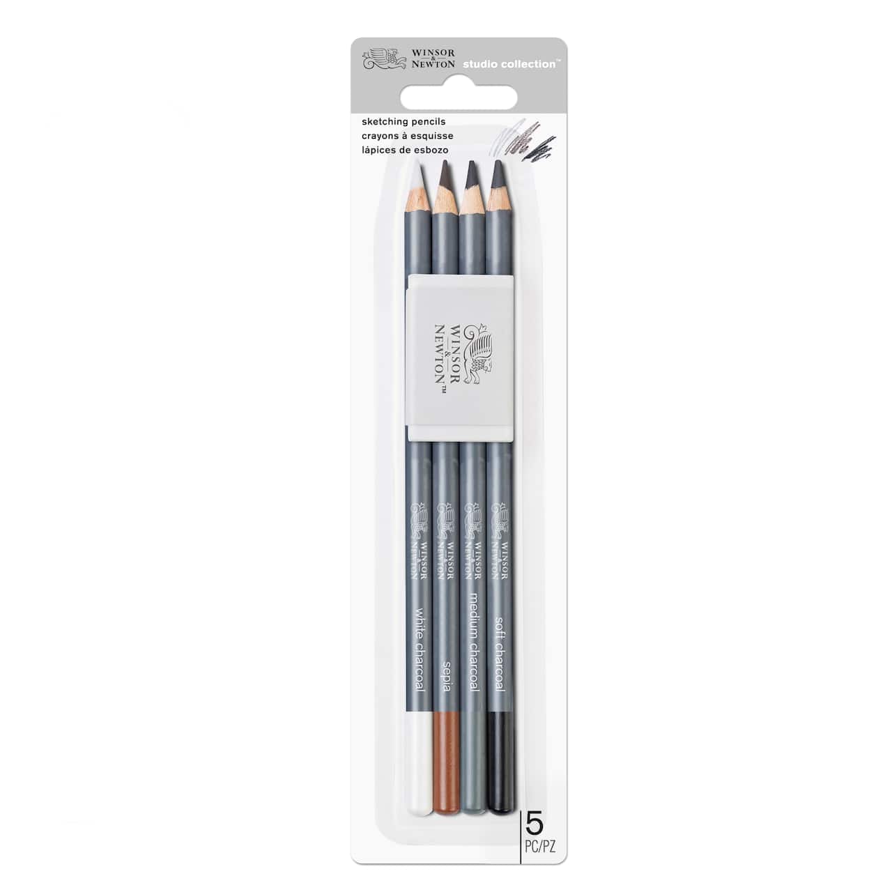 Winsor &#x26; Newton&#x2122; Studio Collection&#x2122; Sketching Pencil 4pc Set with Eraser